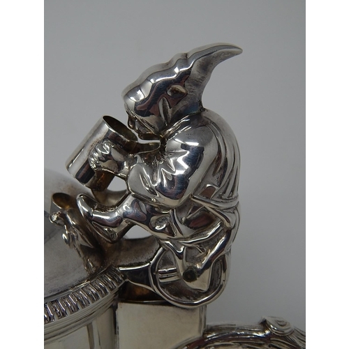 63 - Stunning Topazio Claret Jug with Hinged Lid & Bacchus Mask Spout: Measuring 32cm high & Presented in... 