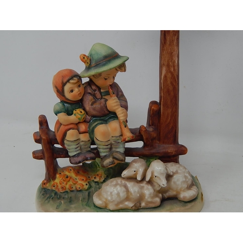 400 - Hummel Goebel- 28/11 Ablendlied, Marterl / Wayside Devotion and Hummel Figurine - 344 Girl with moth... 