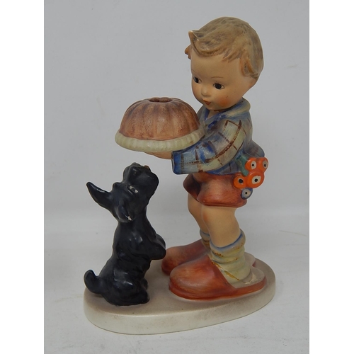 401 - Hummel Figurines - Boy with Frog 201 2/0 and Boy with cake and Dog, Mischief Maker figurine crow and... 