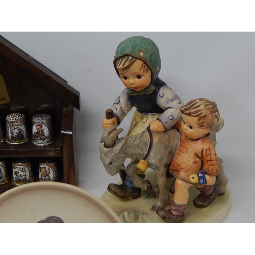 408 - Trinket Box with lid #58, “homeward Bound” Girl + Boy With goat #334, Little Homemakers Miniature se... 