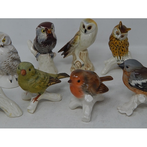 411 - A collection of 10 x Goebel Birds