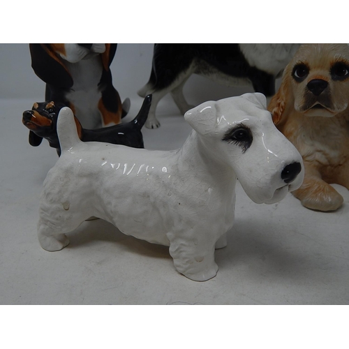 414 - Goebel Daschund; Beswick Sealeman Terrier; Cooper Craft Collie; Lenox Beage Puppy; Brooks and Bentle... 