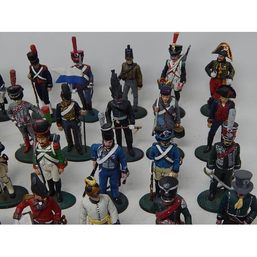 537 - 76 x DEL PRADO Infantrymen with English & French Cannons: Hand Painted.