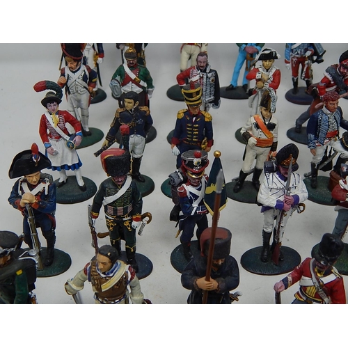 537 - 76 x DEL PRADO Infantrymen with English & French Cannons: Hand Painted.