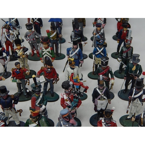 537 - 76 x DEL PRADO Infantrymen with English & French Cannons: Hand Painted.