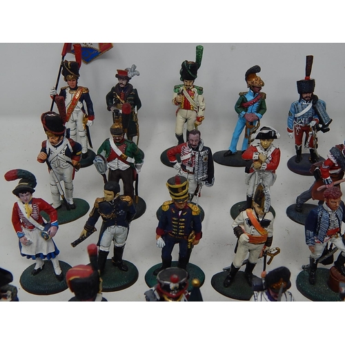 537 - 76 x DEL PRADO Infantrymen with English & French Cannons: Hand Painted.