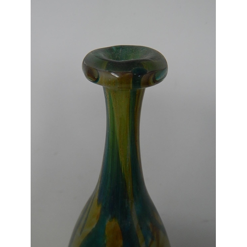 555 - Tall Isle of Wight Glass Vase: Measures 36cm high