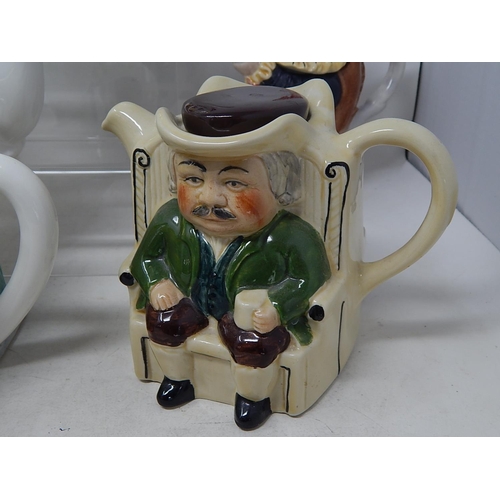 564 - Collection of Novelty Tea Pots Including Examples by Wade (9)