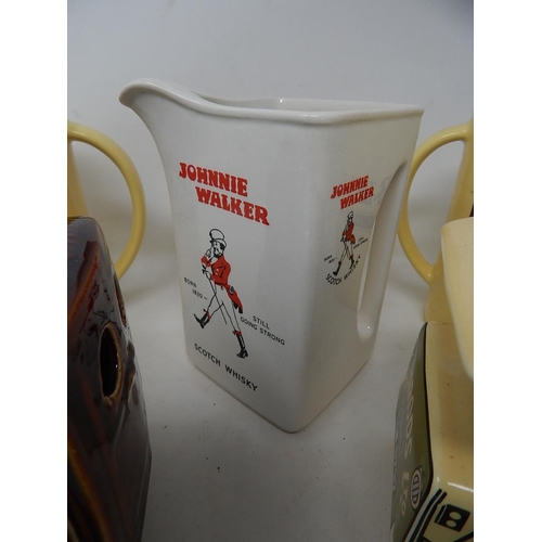 WADE: Johnnie Walker Scotch Whisky Water Jug, 2 x Bells Whisky