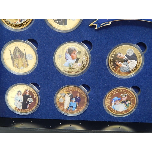 54 - The Royal Wedding Coin Ciollection (almost complete) in display case