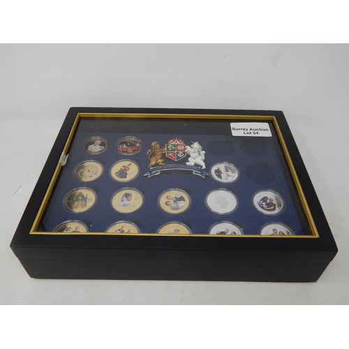 54 - The Royal Wedding Coin Ciollection (almost complete) in display case