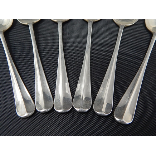 61 - Set of 6 Silver Coffee Spoons: Hallmarked Sheffield 1938: Weight 55g