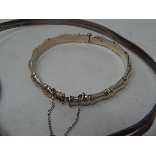 62 - Quantity of Hallmarked 925 Silver to Include Bangles, Bracelets & Necklaces.