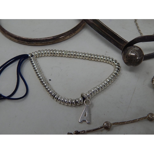 62 - Quantity of Hallmarked 925 Silver to Include Bangles, Bracelets & Necklaces.