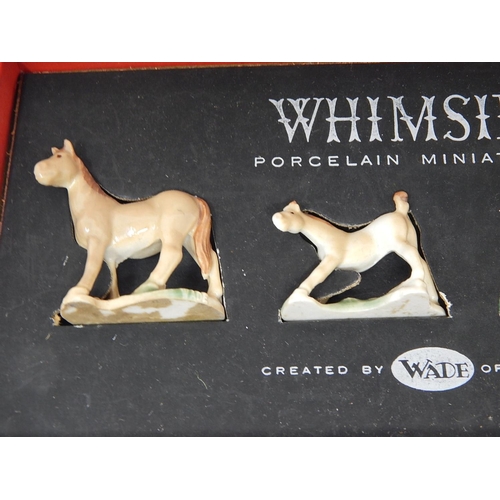 603 - Wade Whimsies Porcelain Miniatures, Set 5 in Original Box