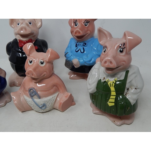 610 - Wade: Nat West Pigs Money Boxes with Original Stoppers (5)