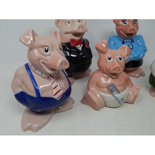 610 - Wade: Nat West Pigs Money Boxes with Original Stoppers (5)