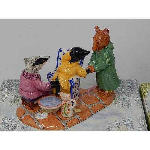 616 - Royal Doulton: The Wind in The Willows Figural Groups in Original Boxes (2)