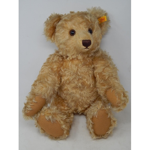 507 - STEIFF: Teddy Bear with Growler, Button in Ear & Tag: Height 42cm