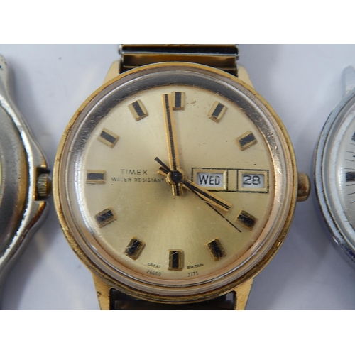 84 - Two Vintage Gentleman's Timex Wristwatches together with another by Ricardo.