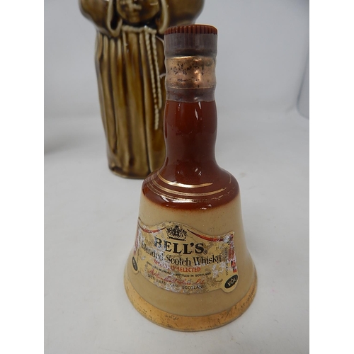 631 - Abbots Choice Scotch Whisky Decanter formed as an Abbot together with an American 1969 Beam Bourbon ... 