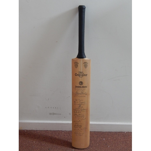 518 - CRICKET INTEREST: Rare Opportunity to purchase this Vintage Gray-Nicholls Cricket Bat Hand Signed by... 