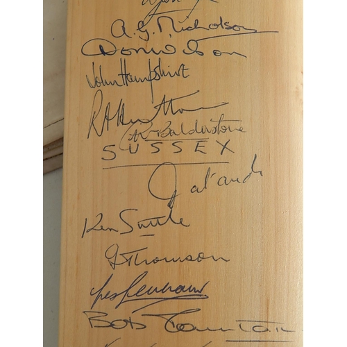 518 - CRICKET INTEREST: Rare Opportunity to purchase this Vintage Gray-Nicholls Cricket Bat Hand Signed by... 