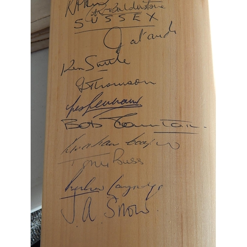 518 - CRICKET INTEREST: Rare Opportunity to purchase this Vintage Gray-Nicholls Cricket Bat Hand Signed by... 