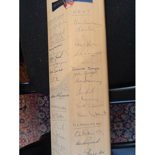 518 - CRICKET INTEREST: Rare Opportunity to purchase this Vintage Gray-Nicholls Cricket Bat Hand Signed by... 