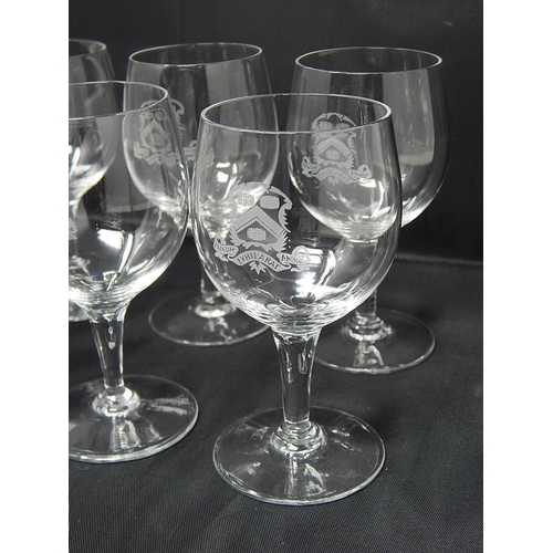 709 - The Vintners' Company Glassware: 6 x Port Glasses: Height 11.5cm: (6 x Sets Available)