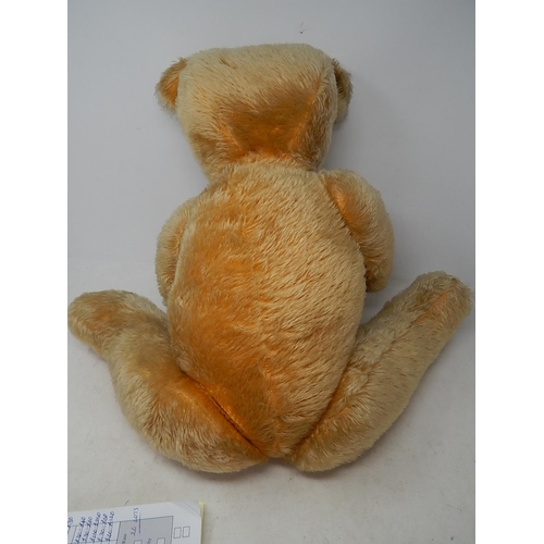 728 - IN NEED OF NEW HOME: 1960's Plush Jointed Teddy Bear with Replacement Pads: Height 72cm