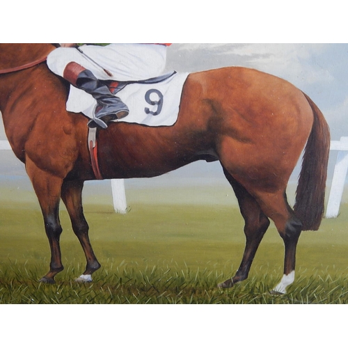 739 - MARTYN BAILEY: Oil on Board of 1981 Grand National Winner 