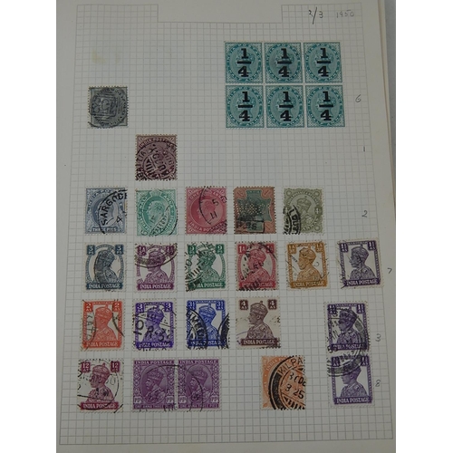 907 - Stamp Collection on Sheets: QV & Later.