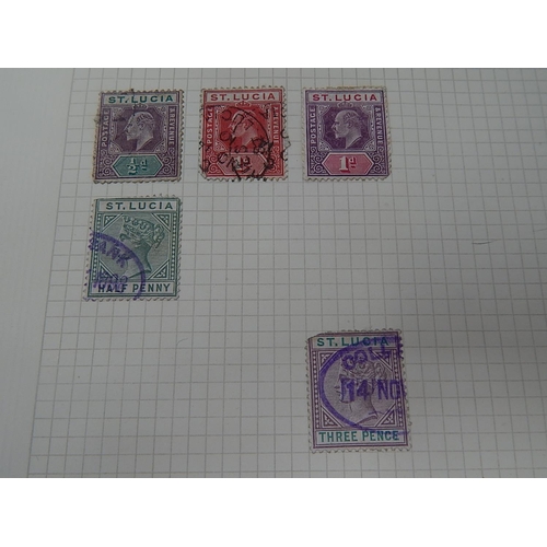 907 - Stamp Collection on Sheets: QV & Later.