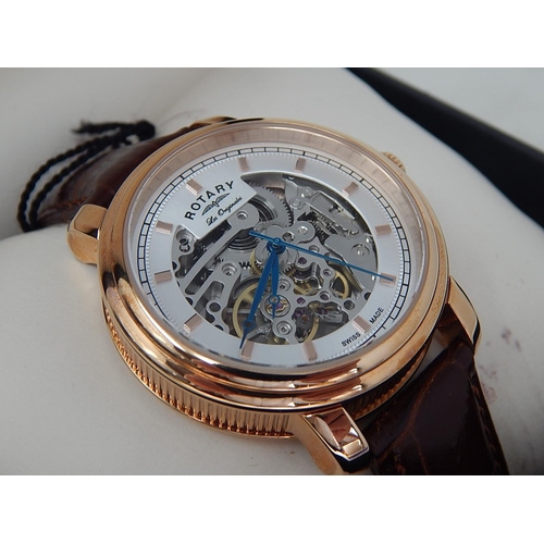 115 - ROTARY: Gentleman's Wristwatch with Date Aperture in Fitted Case: Working When Catalogued