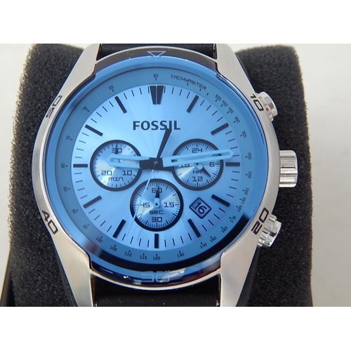 119 - FOSSIL: Gentleman's Wristwatch in Fitted Case: Needs Battery