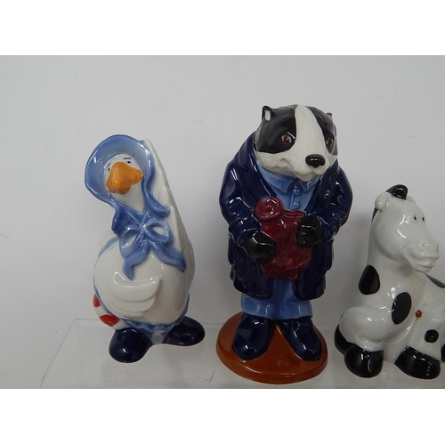 632 - WADE: Figures Including Dopey, Mother Goose, Daddy, Mummy & Baby Bear etc: Tallest 13cm: (10)