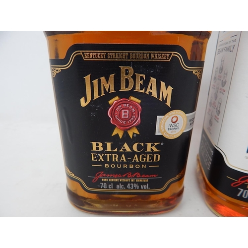 749 - Jim Beam Black Extra Aged Bourbon + Jim Beam Kentucky Straight Bourbon 70cl