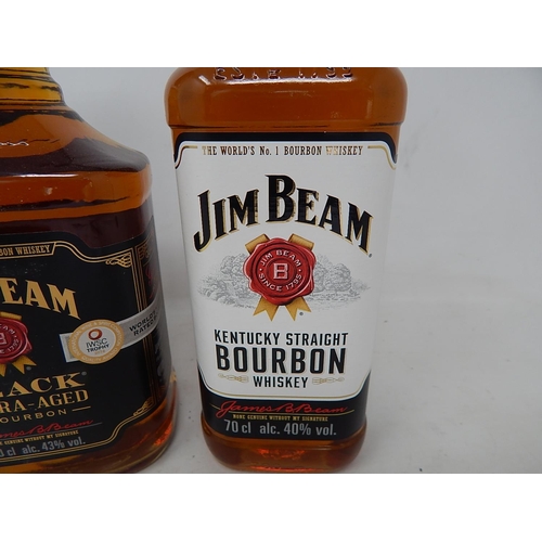 749 - Jim Beam Black Extra Aged Bourbon + Jim Beam Kentucky Straight Bourbon 70cl