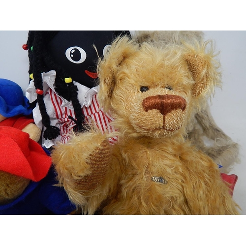 538 - Quantity of Teddy Bears & Rag Doll: Makers Including Steiner, Paddingtons etc (5)