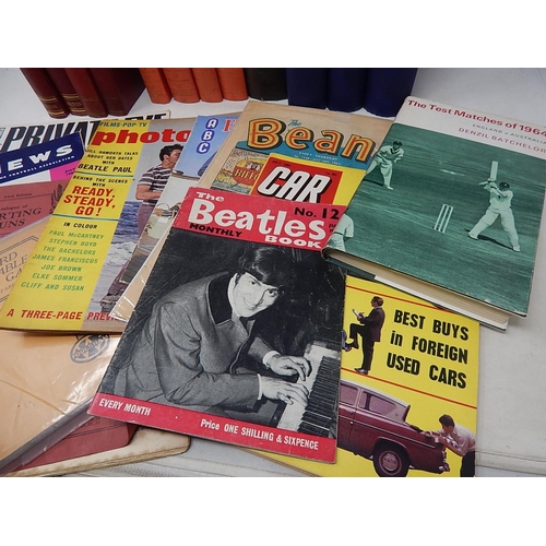 563 - Interesting Quantity of Books & 1960's Magazines etc Including The Beatles, Private Eye etc (lot)