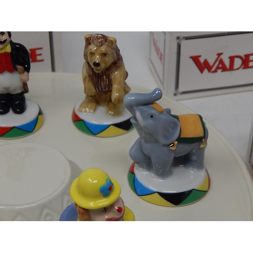 639 - WADE'S CIRCUS: Stand Complete with Seven Boxed Circus Figures.