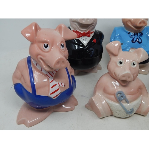 642 - Wade Nat West Pig Money Boxes: All with original Stoppers.