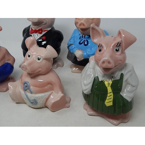 642 - Wade Nat West Pig Money Boxes: All with original Stoppers.