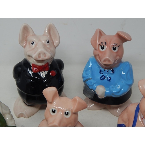 643 - Wade Nat West Pig Money Boxes: All with original Stoppers.