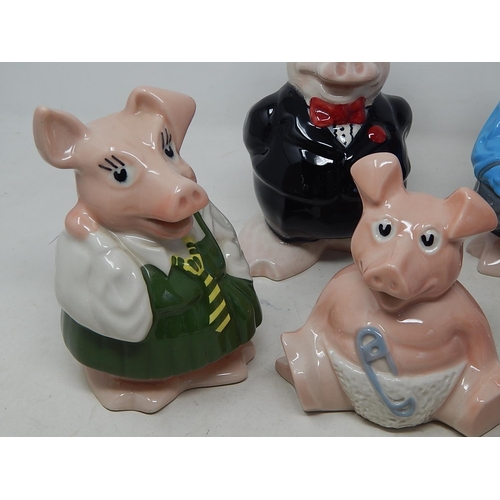 643 - Wade Nat West Pig Money Boxes: All with original Stoppers.