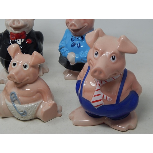 643 - Wade Nat West Pig Money Boxes: All with original Stoppers.