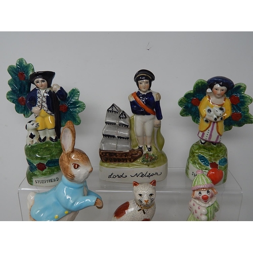 648 - Figures by Royal Doulton, Beswick etc (9)