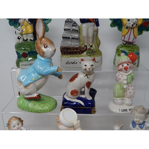 648 - Figures by Royal Doulton, Beswick etc (9)