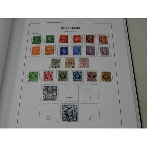 924 - Three Stanley Gibbons Stamp Albums Containing a Large Quantity of GB, Alderney, Guernsey, Jersey, Is... 